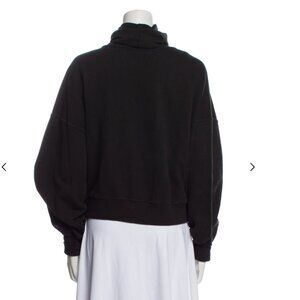 Agolde 100% Cotton Black Turtleneck Sweatshirt